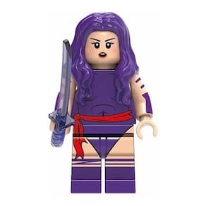 Boneco Blocos De Montar Psylocke X-Men Marvel