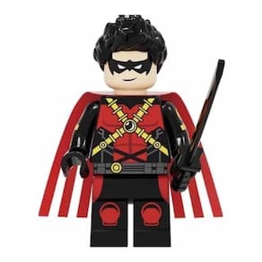 Boneco Blocos De Montar Menino Robin Batman