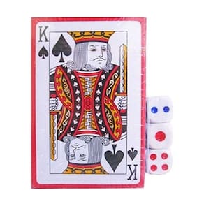 Jogo De Cartas Baralho Espanhol Com 3 Dados Papel Imporiente