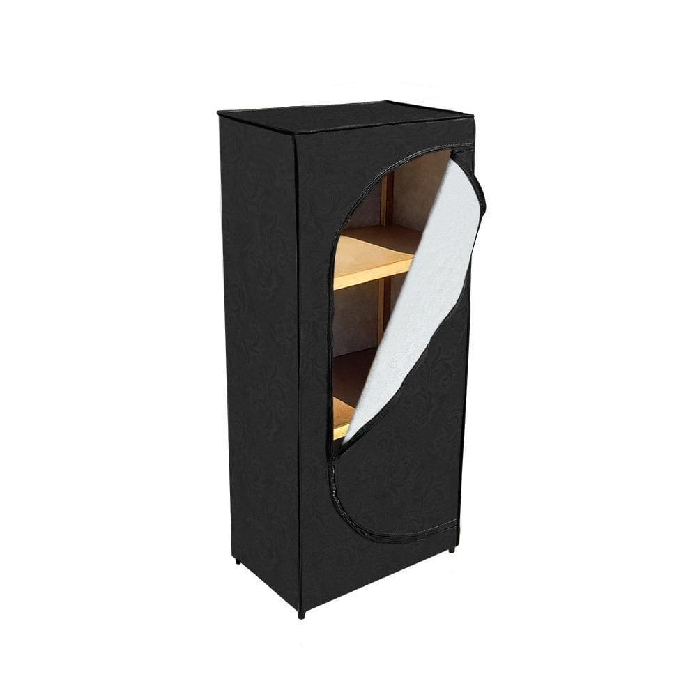 Sapateira Zíper Organizadora Calçados Courino Corsa - Preto