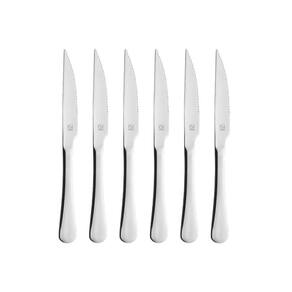 Kit 6 Facas Mesa Churrasco Hercules Olimpia Aço Inox
