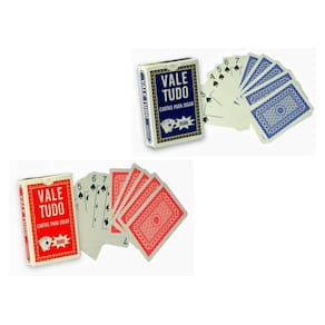 Kit 2 Baralhos Cartas Para Jogar Copag Vale Tudo Ouro