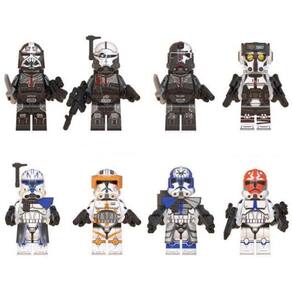 Kit Bonecos Blocos De Montar Clone Force Rex Jesse Star Wars