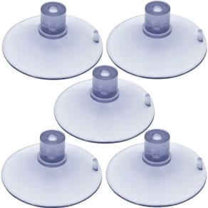 5 Ventosa De 90Mm 9 Cm Em Pvc Sem Parafuso Com Cabeça Chata