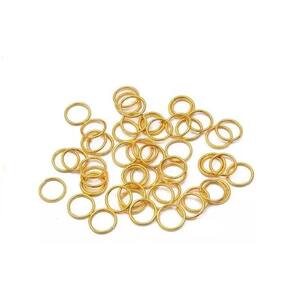 Argola Elo de Ferro 10mm Dourado - 500 peças