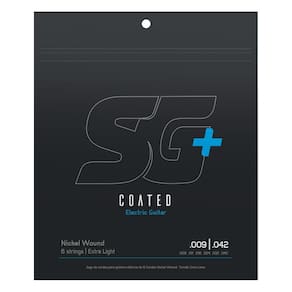 Encordoamento Para Guitarra Sg + Strings Coated .009 Nickel