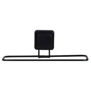 Suporte Porta Toalha Rosto Com Ventosa Banheiro Lavabo Preto