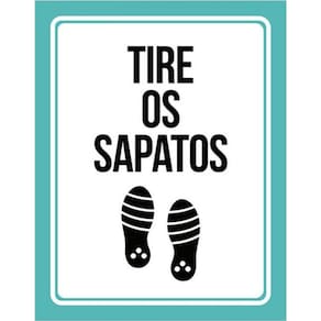 Kit 5 Placas Tire Os Sapatos Azul Claro 36X46