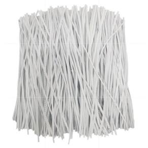 Amarrilho / Lacre / Fecho / Arame - 14Cm - 100 Und - Branco