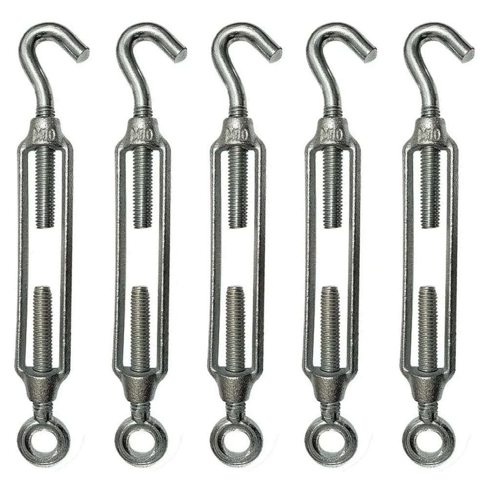 Kit 20 Esticador Cabo De Aço Com Gancho Olhal 3/16 Polegadas