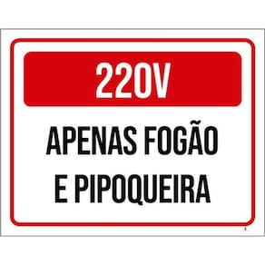 Kit 5 Placas 220V Apenas Fogão Pipoqueira 36X46