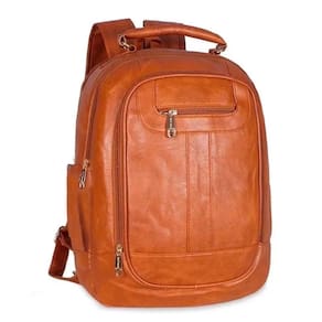 Mochila Feminina Couro Sintético Impermeável 30x43cm