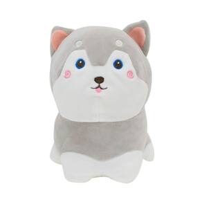 Cachorro De Pelúcia Shiba Cinza - 19 Cm