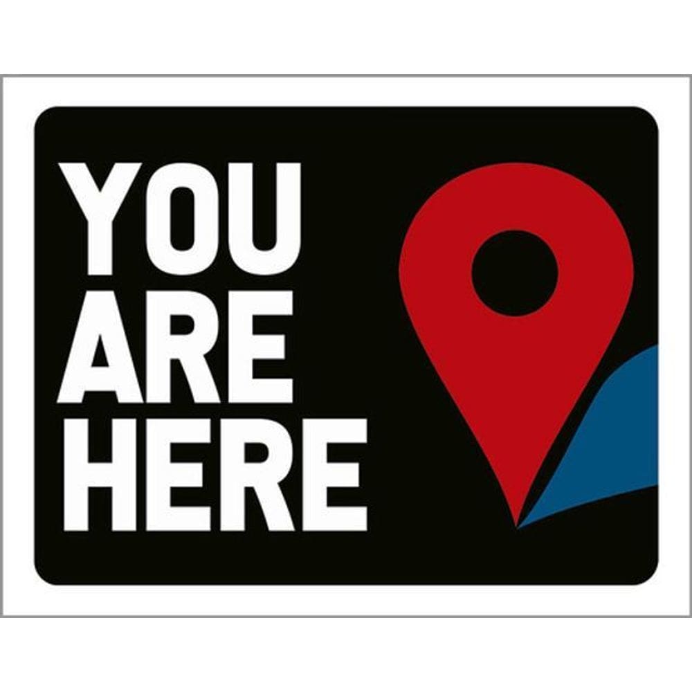 Kit 10 Placas You Are Here