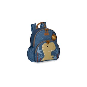 Mochila Kids Dinossauro Azul - Masterbag