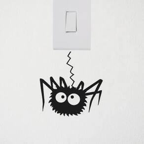 Kit 2 Adesivos Interruptor Infantil Animal Aranha