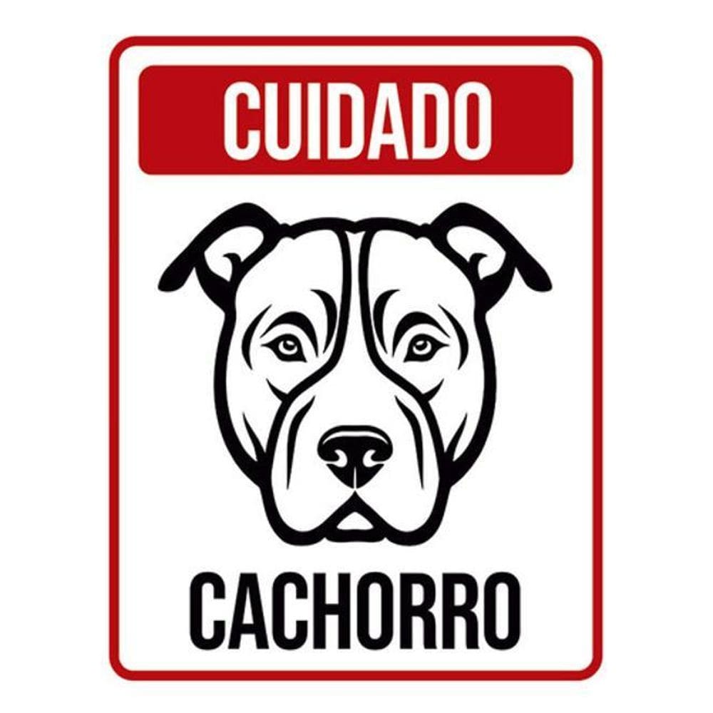 Kit 5 Placas Cuidado Cachorro Vertical Pb 36X46