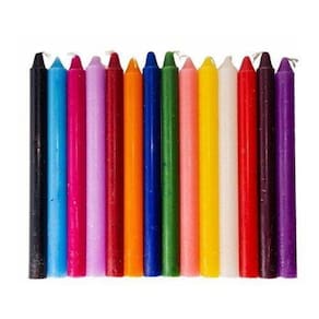 Kit 32 Und Velas Palito Brancas Ou Coloridas