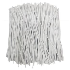 Amarrilho / Lacre / Fecho / Arame - 14Cm - 100 Und - Branco