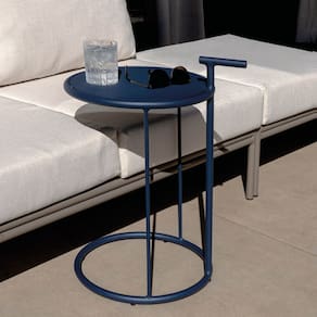Mesa Auxiliar com Alça Refúgio Cabecasa Madeiramadeira Azul Micro