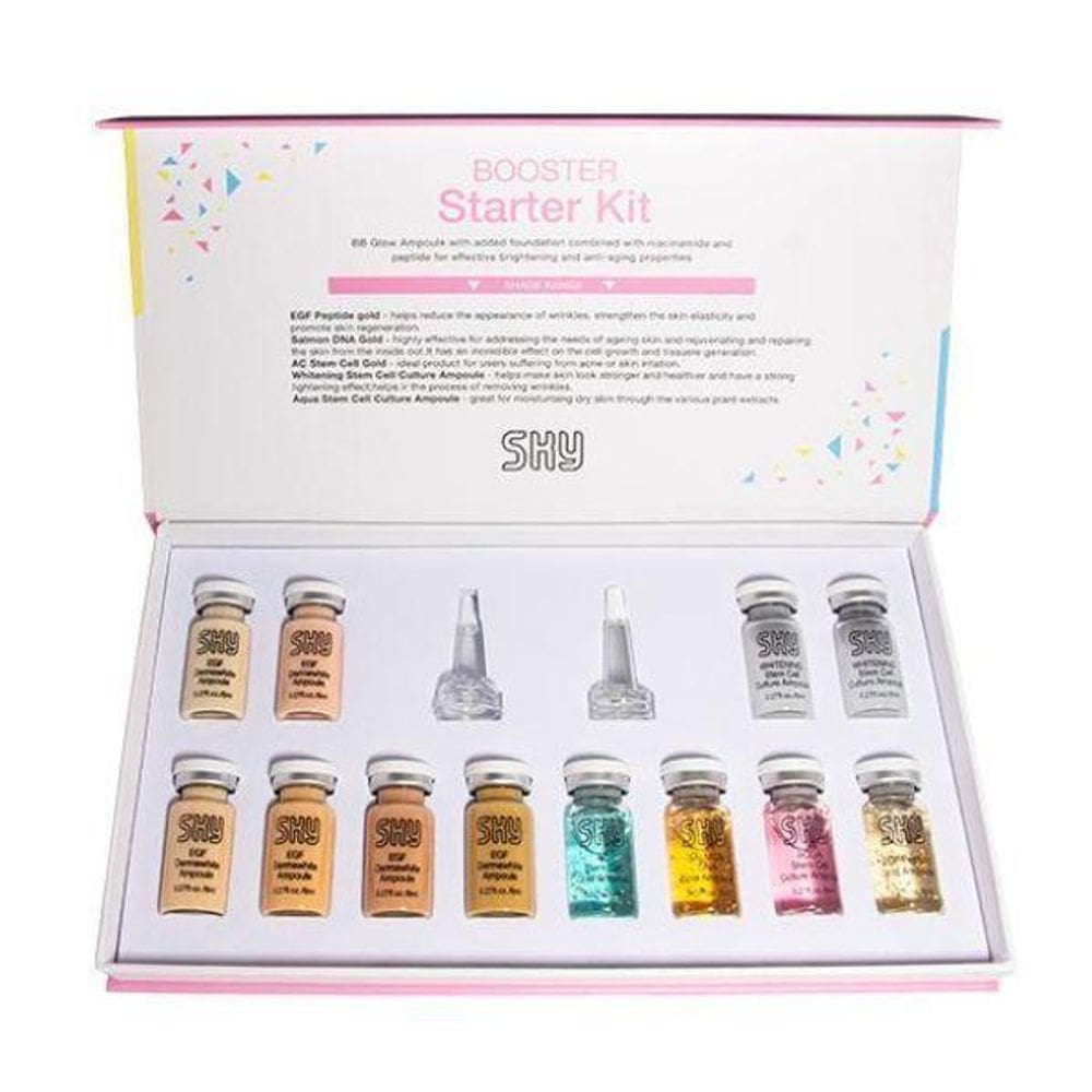 Kit 12 Frascos 8Ml Bb Glow Starter Pigmento E Serum Sky 012B