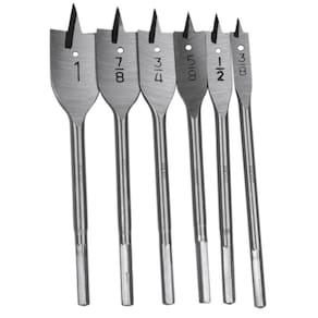 Brocas Chatas Jogo Com 6 Brocas Para Madeira