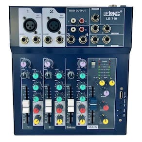 Mesa De Som Bluetooth 4 Canais P10 Usb Microfone Mp3 Player
