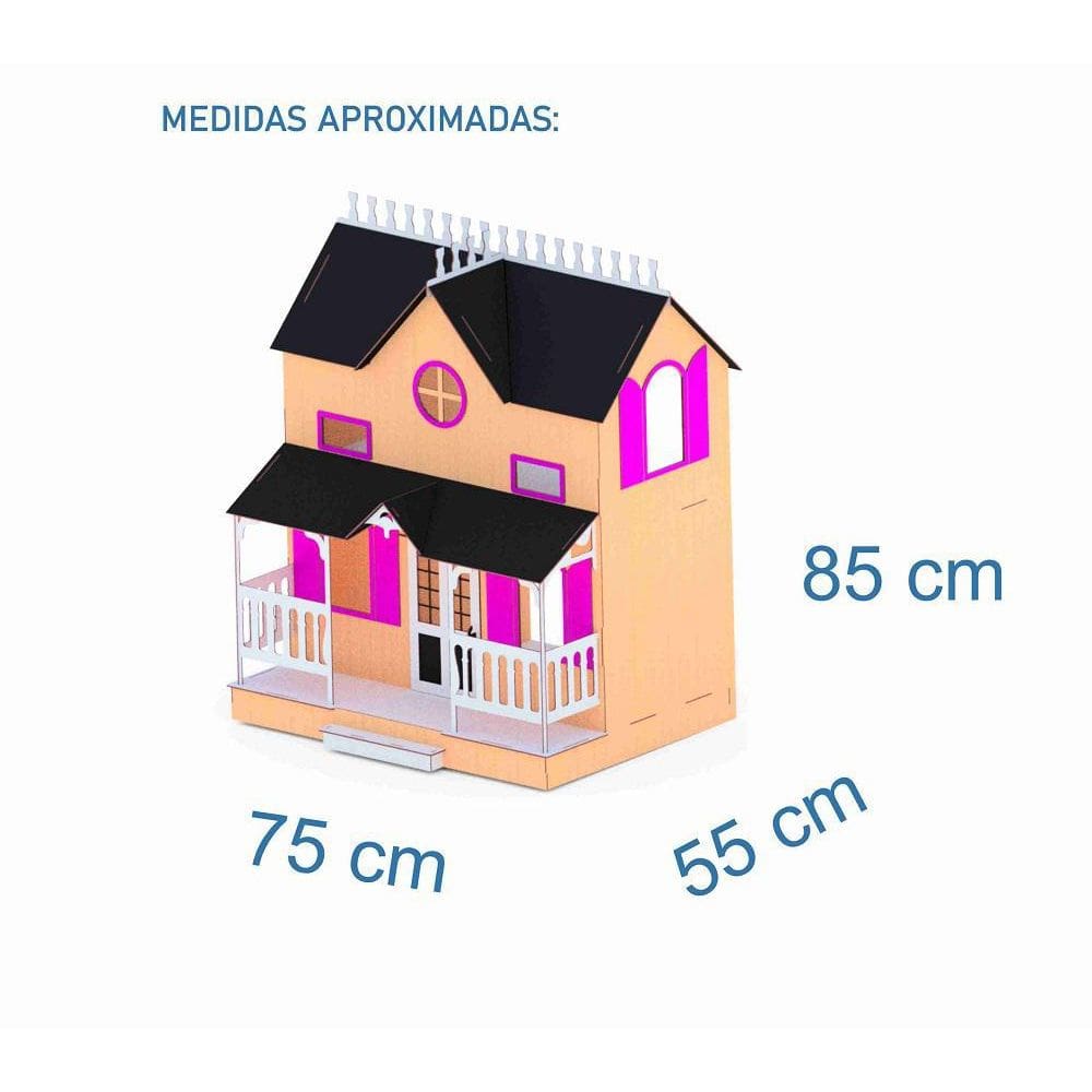 Kit Casa Bonecas Decorativa Com Móveis Lian Eco E+C - Darama