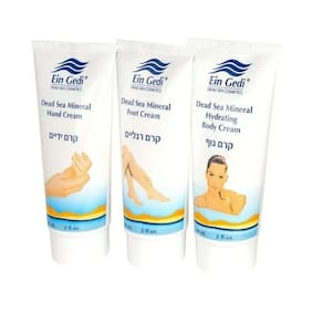 Kit Do Mar Morto, Creme De Mão, Pé E Creme Para O Corpo