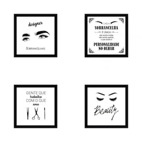 Kit De Quadros Decorativos Em Mdf Designer Sobrancelhas 12