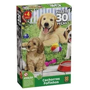 Quebra Cabeça 30 Peças Cachorros Fofinhos 4239 - Grow