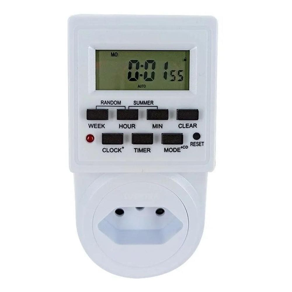 Timer Digital Automático Bivolt 10A 2200W