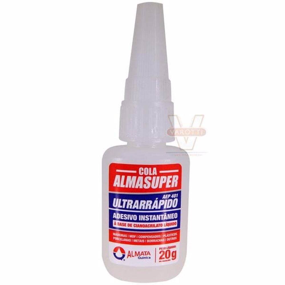 Cola Instantanea Almasuper 20g Ultra Rapido Adesivo