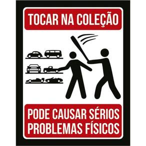 Kit 5 Placas Sinalização - Tocar Coleção Carros Problemas