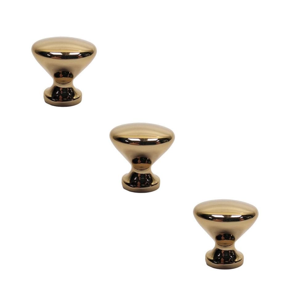 Kit 3 Puxador Cup Zen Gold  Dourado Brilhante  Zp5238.A00