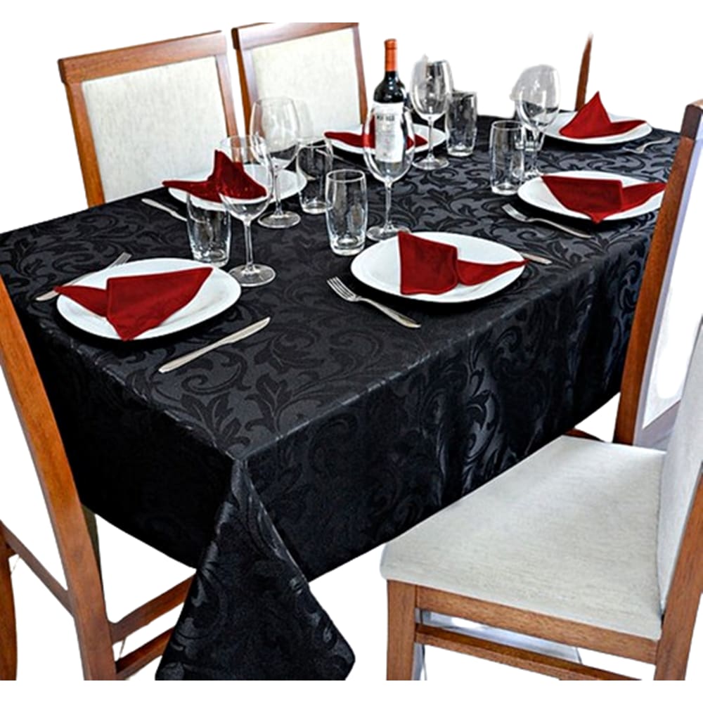 Toalha de Mesa Jacquard 06 Lug Cozinha Retangular Tecido