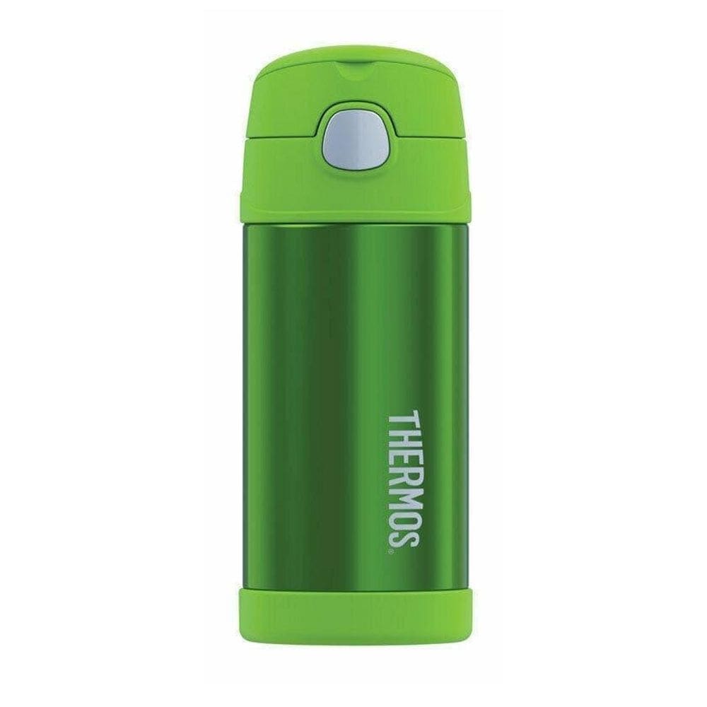 Garrafa Garrafinha Térmica Infantil Thermos 355Ml Verde