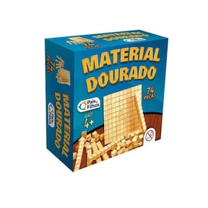 Jogo  Material Dourado - 74 Peças - Pais & Filhos