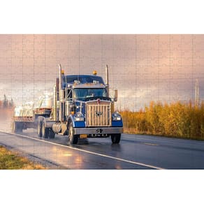Quebra Cabeça Caminhão De 300 Peças + Chaveiro Presente