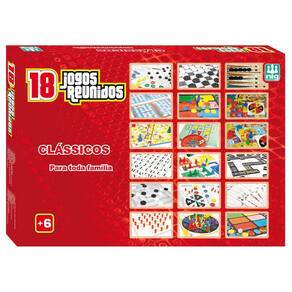 Jogo de Tabuleiro Jogos Reunidos 18x1 Nig Brinquedos