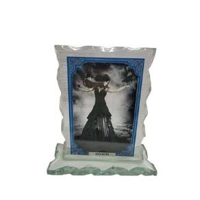 Quadros Decorativo Vidro 14,5X12Cm Pomba Gira Rosa Negra Zp7