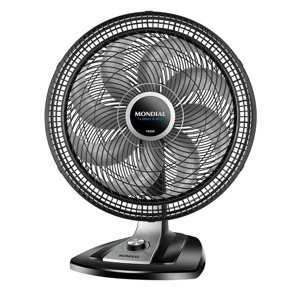 Ventilador Mesa Turbo 50cm 8 Pás 140W - Preto