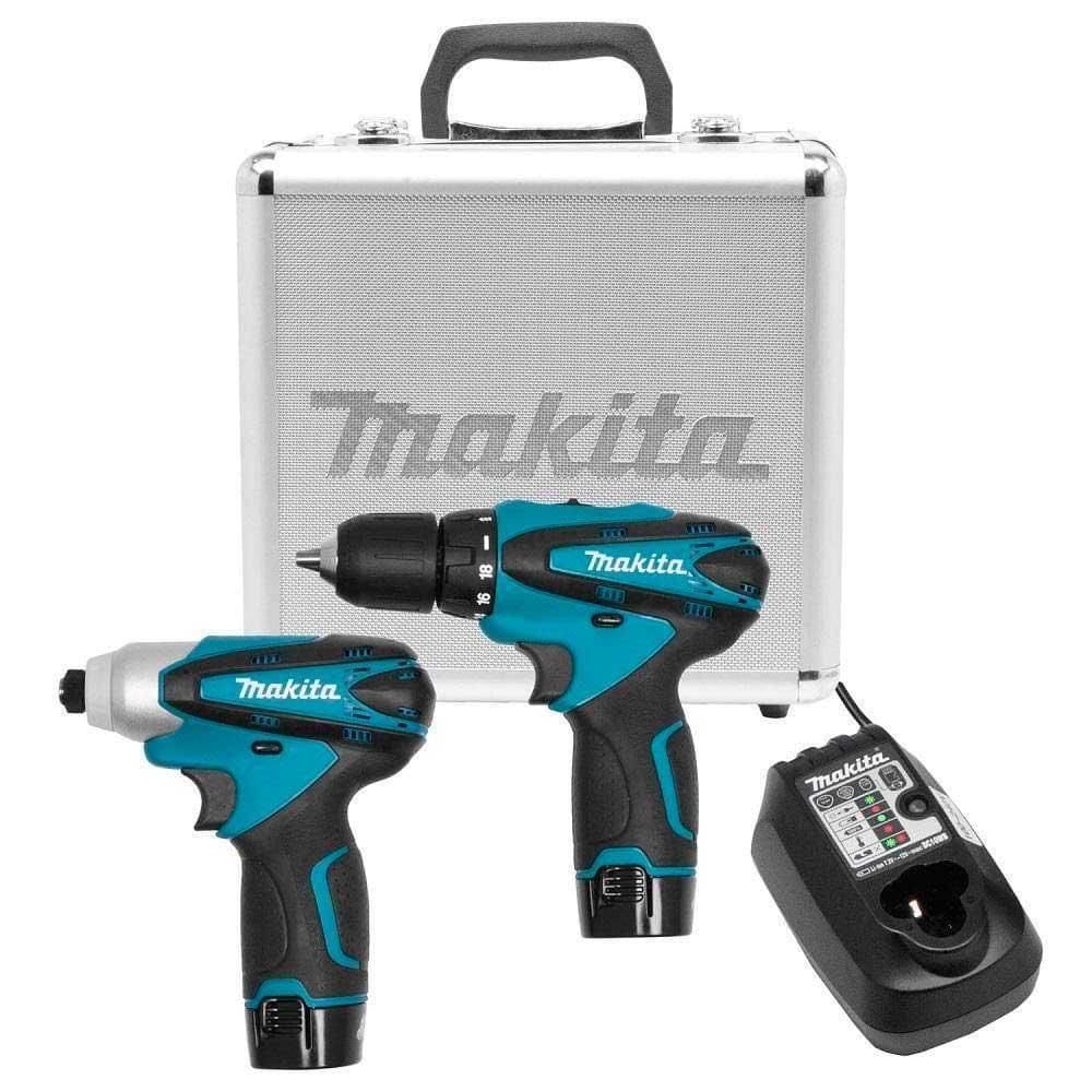 Kit Furadeira e Parafusadeira LCT204 12V Makita