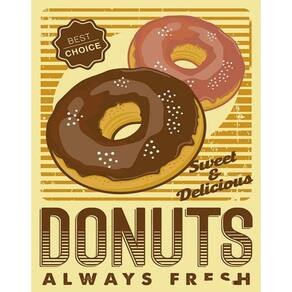Kit 10 Placas Donuts Always Fresh