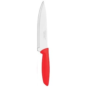 Jogo Faca Aço Inox 4 Peças Plenus Vermelho- Tramontina