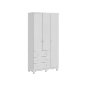 Guarda Roupa Infantil Moveis Peroba Junior 03 portas MDF