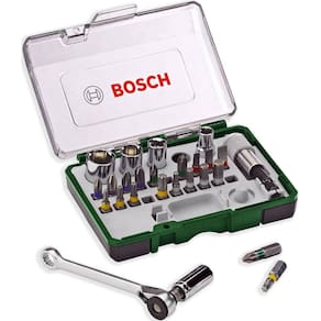 Jogo De Bits E Soquetes Com Catraca 27 Peças - Bosch