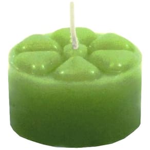 Vela Festa 12 unidades 7h Verde 5x3 cm Decoração Festa Casa