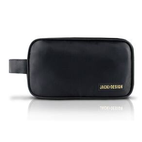 Necessaire Alça Lateral Masculina Preto/Marrom Jacki Design