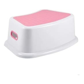 Banquinho 1 Degrau Step Infantil New Style Kababy Rosa